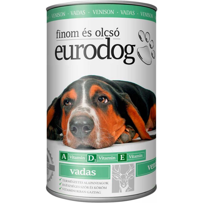 eurodog-venison-konservi-dlya-sobak-800x800 Корм для собак Eurodog дичь, банка 1250 г. - Image 1