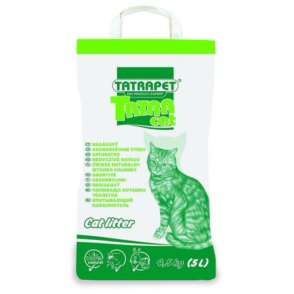 Бентонитовый наполнитель для кошек Tatracat plus 4,5 kg