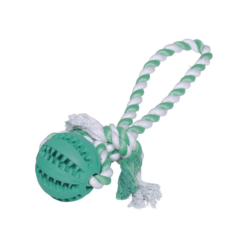 61218 Игрушка Nobby для собак мяч твердый Dental line 7*30 cm 61216 — изображение 1