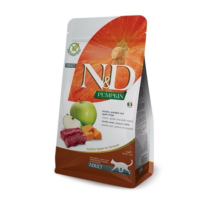 Корм для кошек Farmina ND cat venison apple adult 1,5 kg