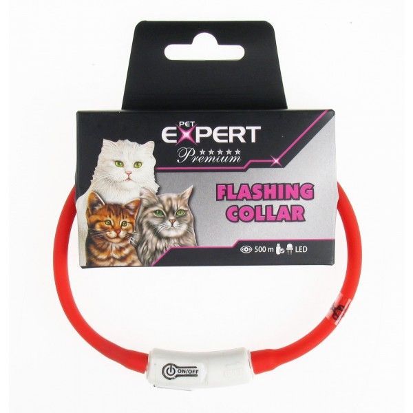 Светящийся ошейник 1.0х35см PET EXPERT