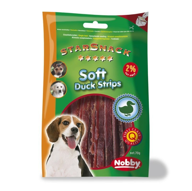 Корм Лакомство для собак Nobby Starsnack Нежные утиные полоски, 70 g.