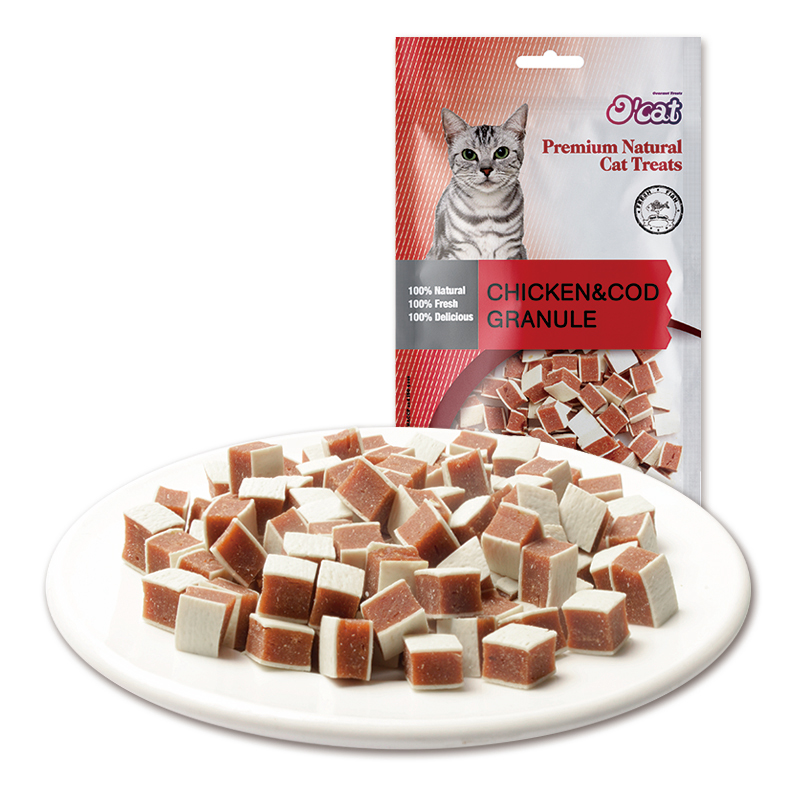 Лакомство для кошек Ocat Chicken & cod granule 50g.
