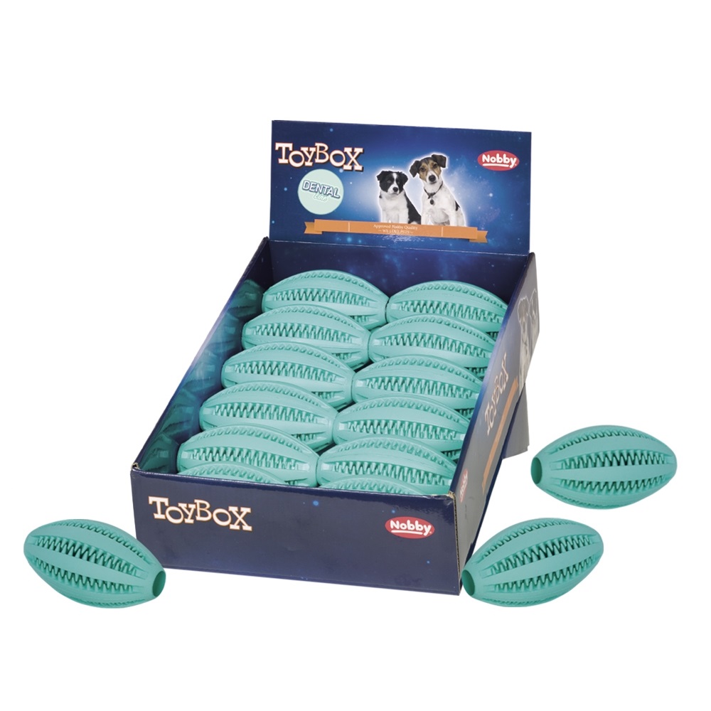 Игрушка Nobby для собак мяч Dental line Регби 11 cm 61540