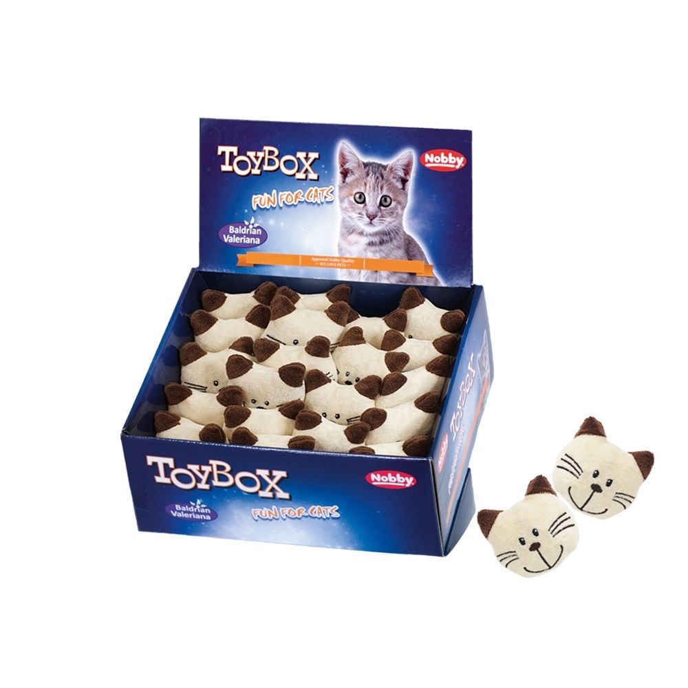 Игрушка для кошек Nobby Cat плюшевая c запахом валерианы 6 см