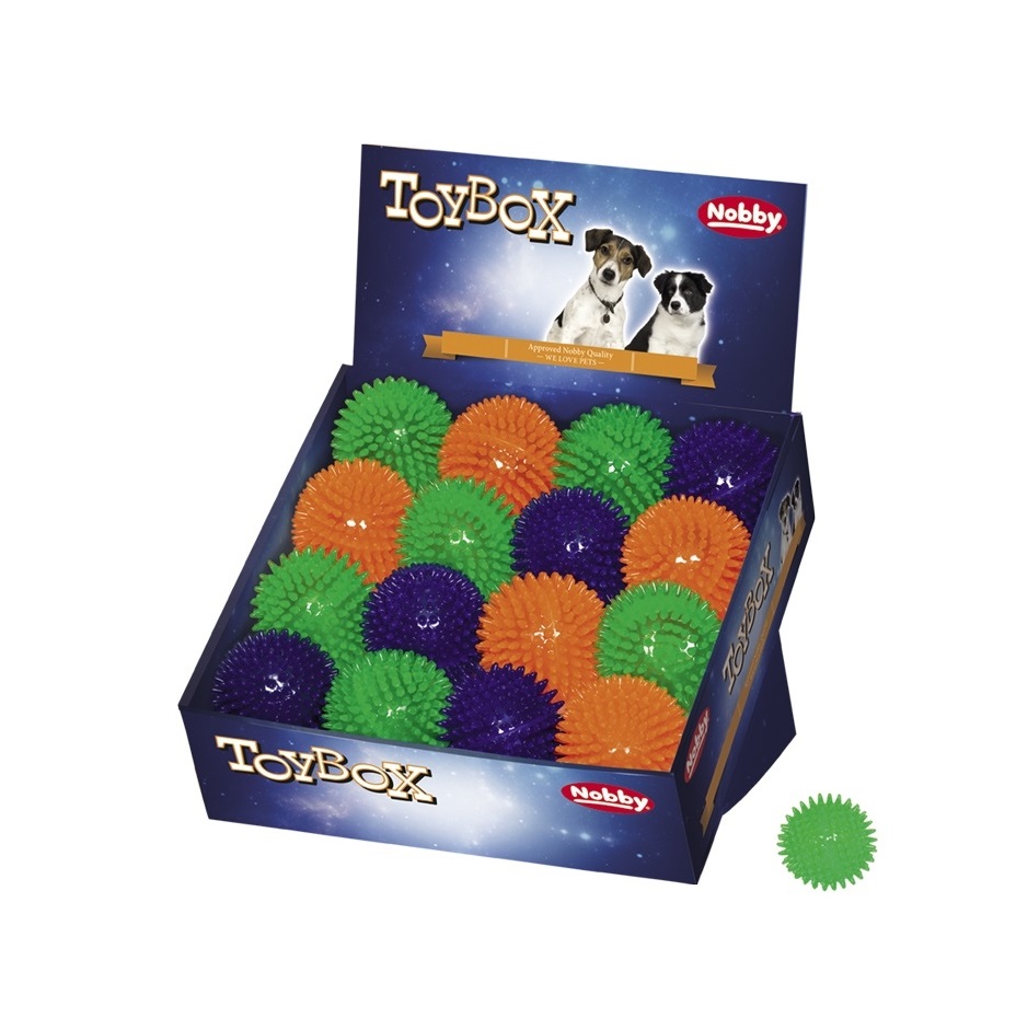 Игрушка Nobby для собак мяч шипованный из термопластовой резины 6 см