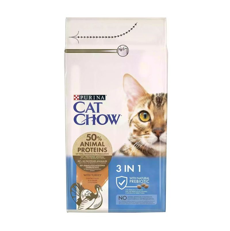Корм для кошек Purina Cat Chow 3 в одном 1 кг