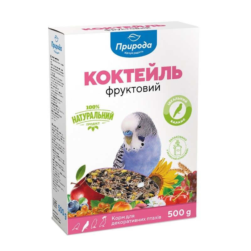 Коктейль для волнистых попугаев Фруктовый 500 г.