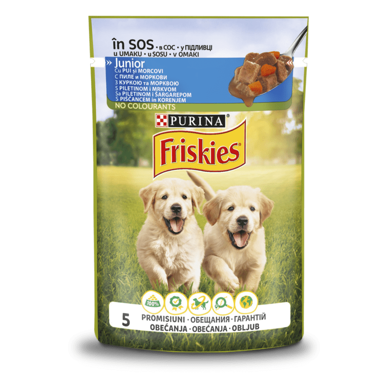 Корм для щенков Purina Friskies кусочки в соусе Юниор, 100 г.