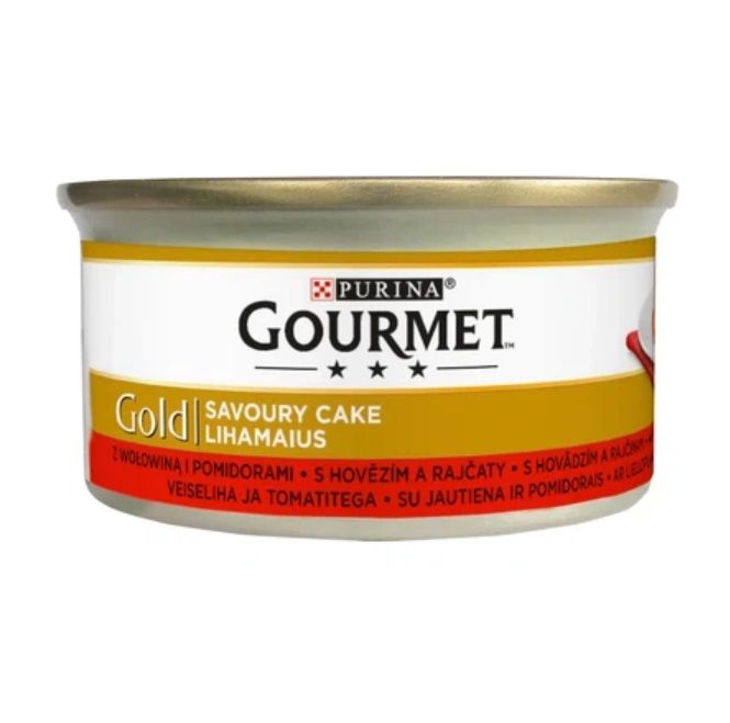 Корм для кошек Purina Gourmet Gold паштет с говядиной, 85 г.