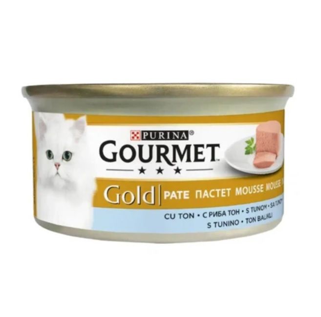 Tuna Корм для кошек Purina Gourmet Gold кусочки с тунцом, 85 г. — изображение 1