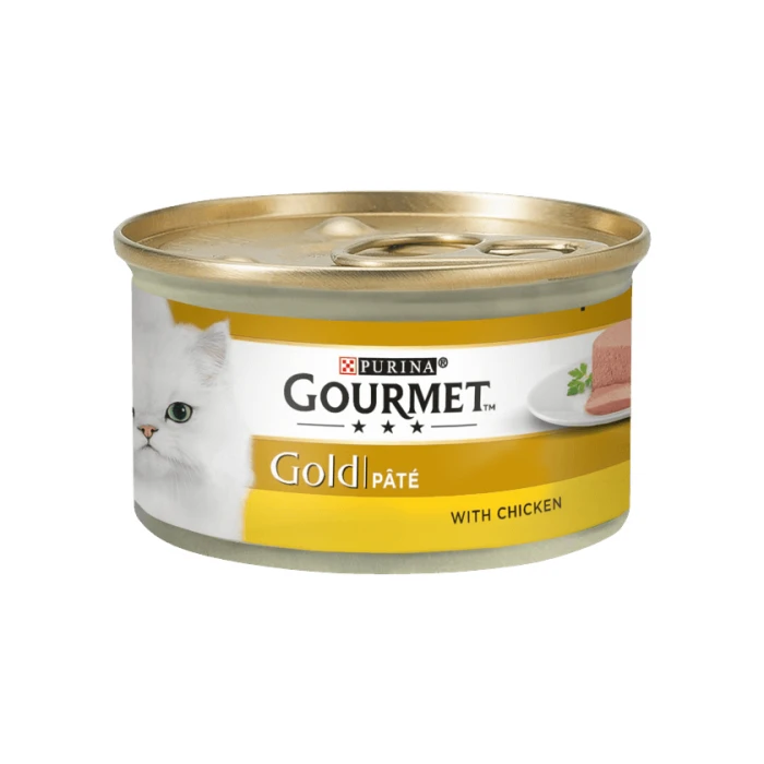 Корм для кошек Purina Gourmet Gold паштет с курицей, 85 г.