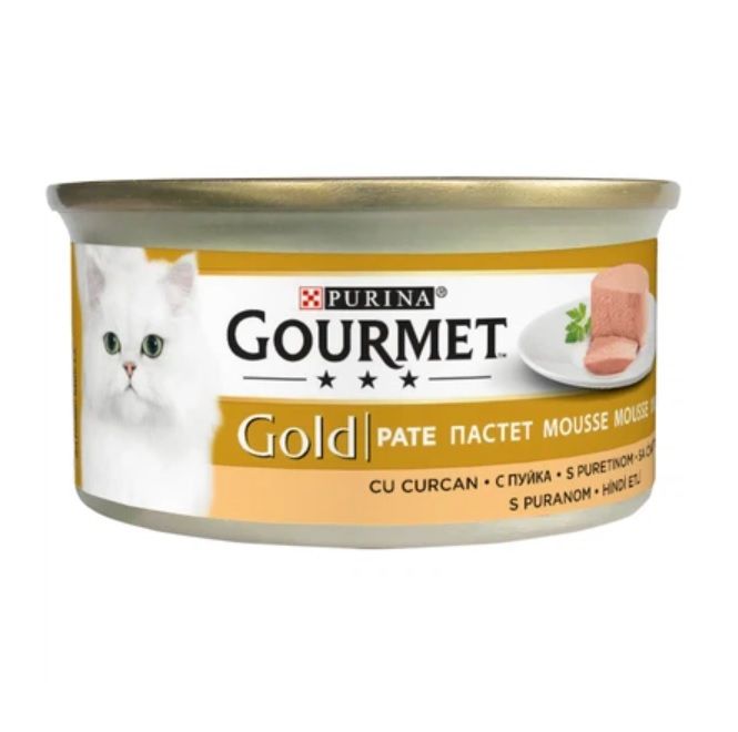 curcan Корм для кошек Purina Gourmet Gold паштет с индейкой, 85 г. - Image 1