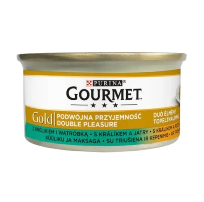 Корм для кошек Purina Gourmet Gold Duo кусочки с кроликом, 85 г.