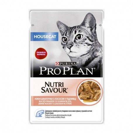 влажный-корм-для-кошек-pro-plan-housecat-nutrisavour-salmon-in-sauce-85г Корм для кошек Purina Pro Plan Housecat 85 г. — изображение 1