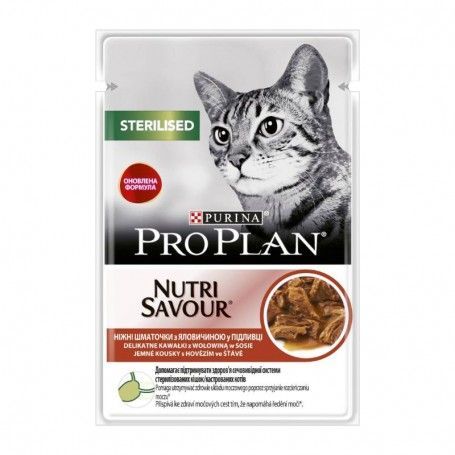 Корм для кошек Purina Pro Plan Steril говядина 85 г.