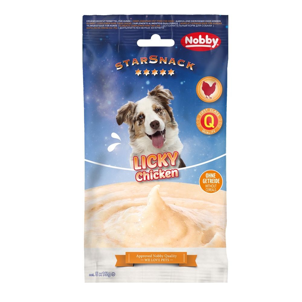 Корм Лакомство для собак Nobby Starsnack супчик для собак с курицей  5*15 г. 50884