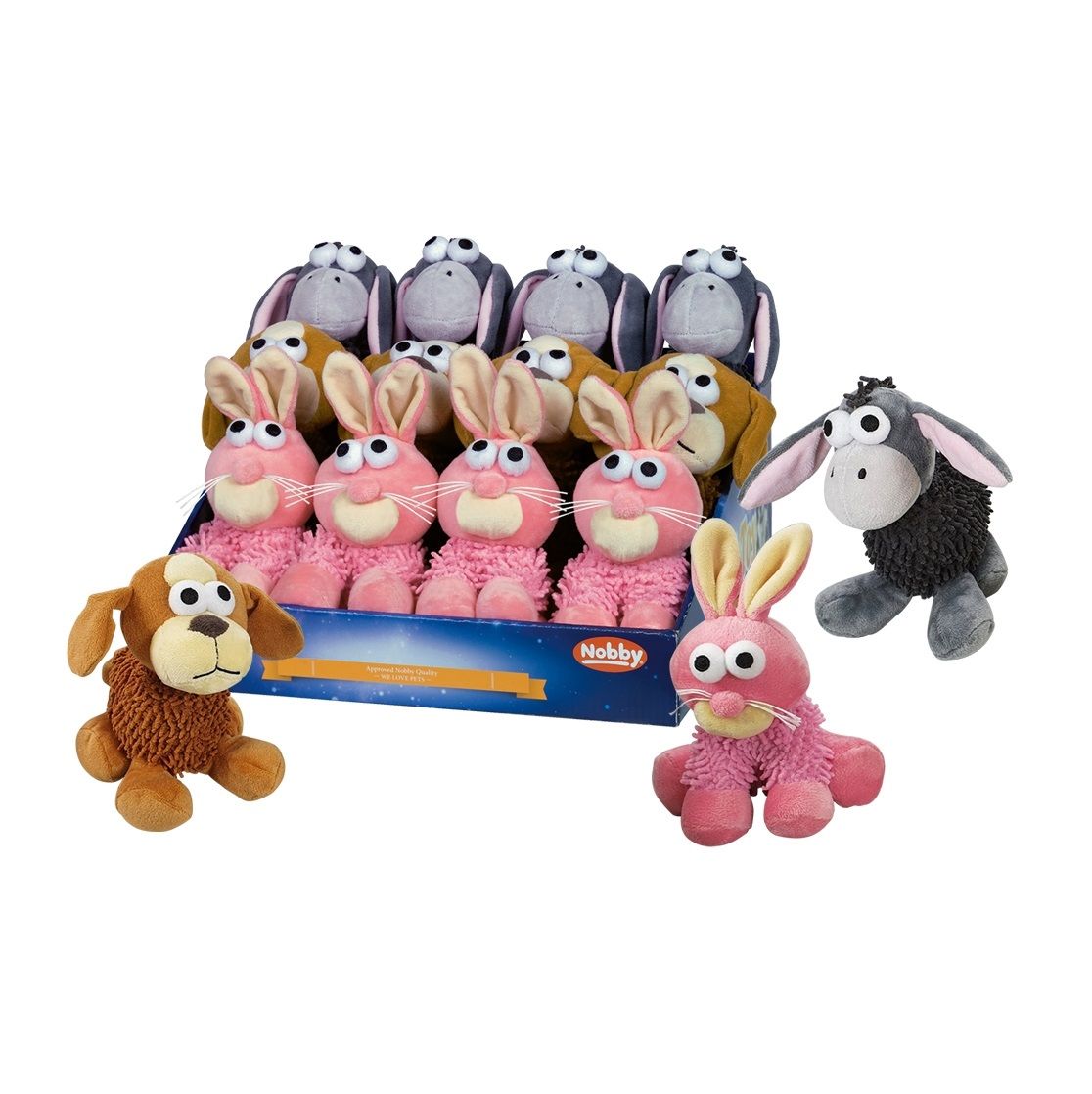 Игрушка Nobby для собак Плюшевые звери для зубов 63920 17-18 см