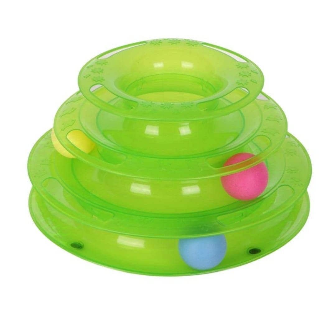 d34837a7-2477-4e02-b8ff-9344624cf195 Интерактивная игрушка для кошек трехярусная — изображение 1