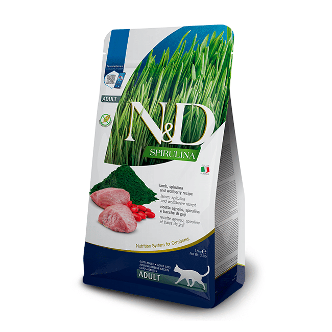 Корм для кошек Farmina ND Cat  Prime Lamb & bluebery 1,5 kg