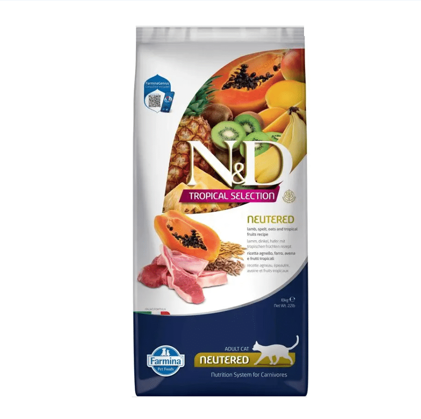Корм для кошек Farmina ND Cat Tropical Selection lamb neutered 10 kg