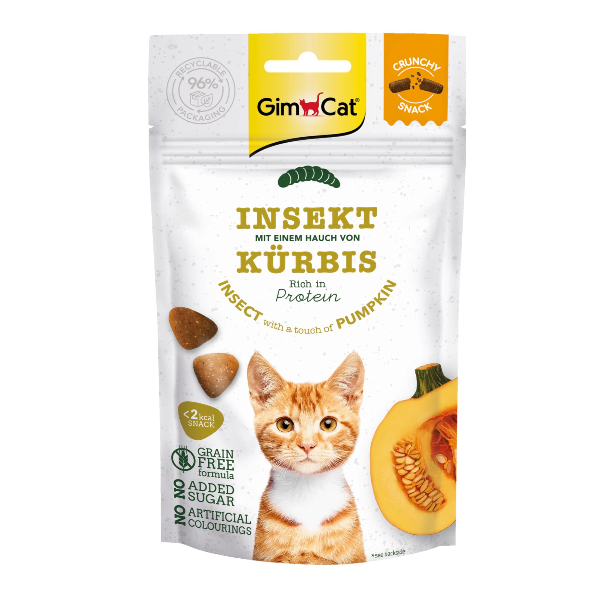 Version 1.0.0 Лакомство для кошек Gimcat Crunchy Snack Insect & Pumpkin 50 g. — изображение 1