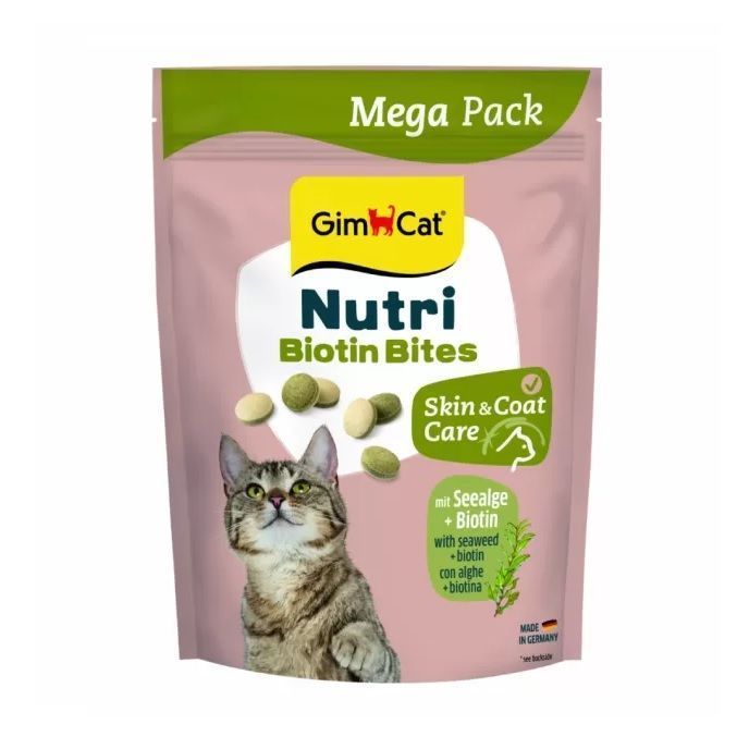 Nutri Biotin bites 425 Лакомство для кошек Gimcat Nutri Biotin Bites Seaweed 425 g - Image 1
