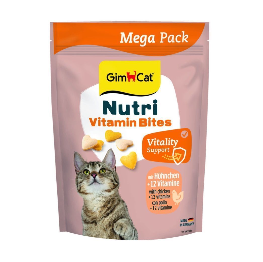 vitaminy-gimcat-nutri-biotin-bites-dlya-koshek-dlya-uluchsheniya-sostoyaniya-shersti-i-kozhi-425g Лакомство для кошек Gimcat Nutri Vitamin Bites Chicken 425 g - Image 1