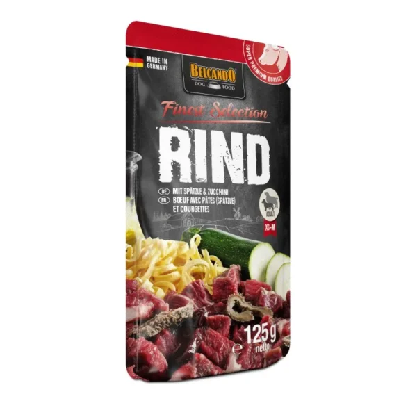 Влажные корма для собак Belcando Говядина с Цуккини 125gr - Image 3