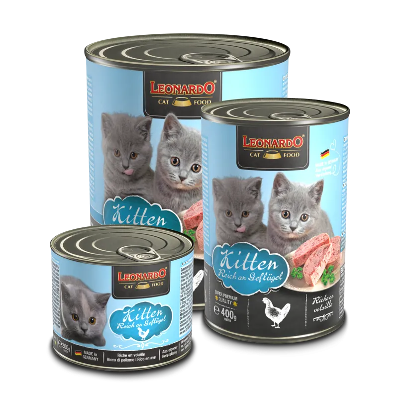 Влажные корма для кошек Leonardo Kitten (для котят c курицей) 800gr