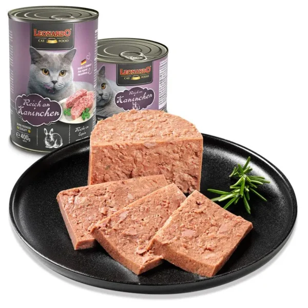 Влажные корма для кошек Leonardo Rabbit (кролик) 400gr - Image 2