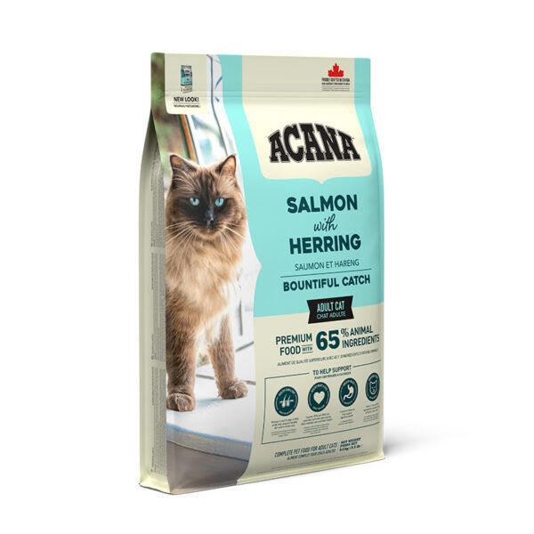 ACANA-Cat-Bountiful-Catch-Salmon-Herring-Front-Right-4.5kg-EMEA-APAC-e1739955534652 Acana Bountiful Catch 1.8 kg — изображение 1